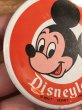 70年代頃のディズニーランドのミッキーマウスのビンテージの缶バッジ