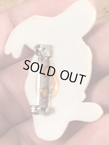 70〜80’sのディズニーのドナルドダックのヴィンテージのプラスチックバッチ