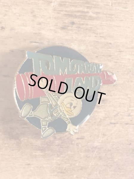 80年代頃のドナルドダックのディズニーランドのビンテージのピンバッチ