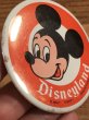 70年代頃のディズニーランドのミッキーマウスのビンテージの缶バッジ