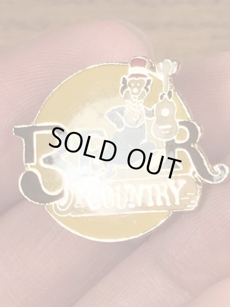 80年代頃のカントリーベアのディズニーランドのビンテージのピンバッチ