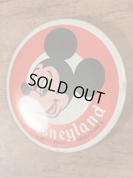 70’sのディズニーランドのミッキーマウスのヴィンテージの缶バッチ