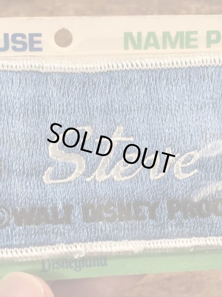70’sのディズニーランドのミッキーマウスのヴィンテージのネームパッチ