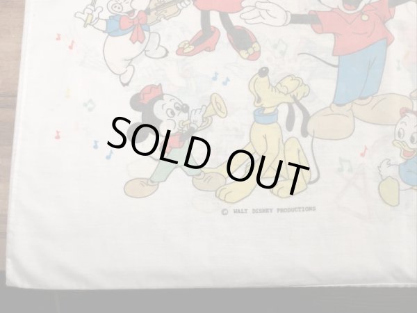 70年代頃のディズニーのミッキーマウスマーチのビンテージのピローケース