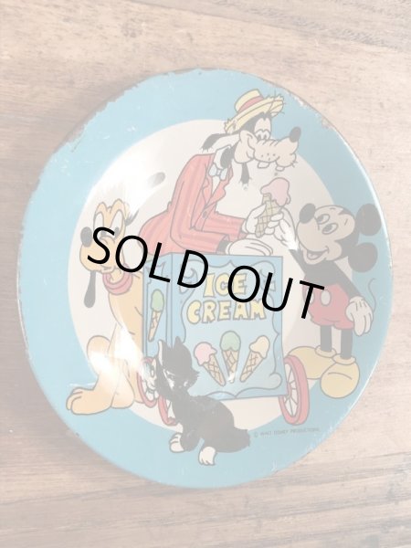 60〜70年代頃のディズニーキャラクターが描かれたビンテージの子供用ディッシュ