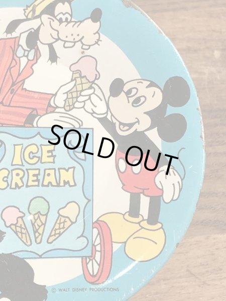 60〜70’sのグーフィーのアイスクリームショップが描かれたヴィンテージの小皿