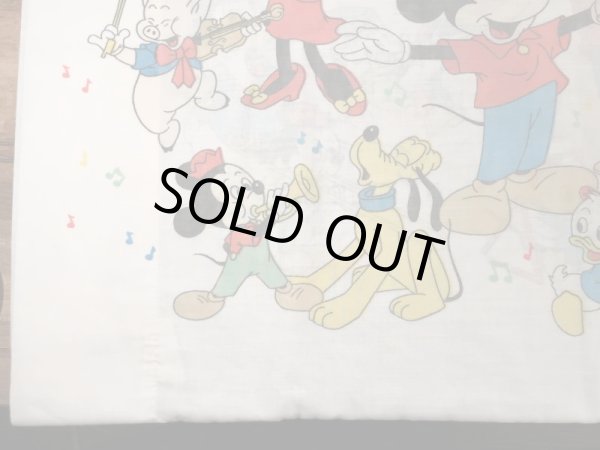 70’sのディズニーのミッキーマウスマーチのヴィンテージの枕カバー