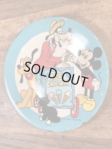 60〜70’sのディズニーのブリキ製のヴィンテージのメタルディッシュ