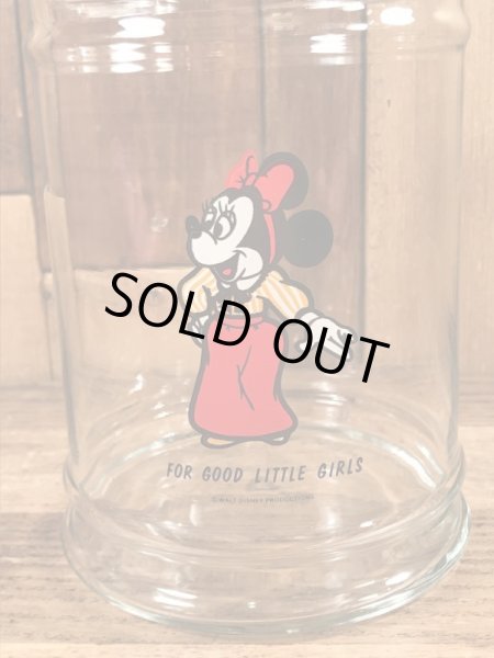 70年代頃のディズニーのミニーマウスが描かれたビンテージのキャンディジャー