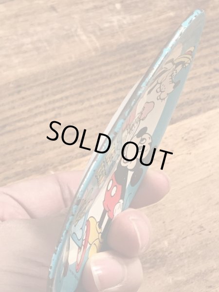 60〜70’sのミッキーマウスのアイスクリームショップが描かれたヴィンテージのメタルディッシュ