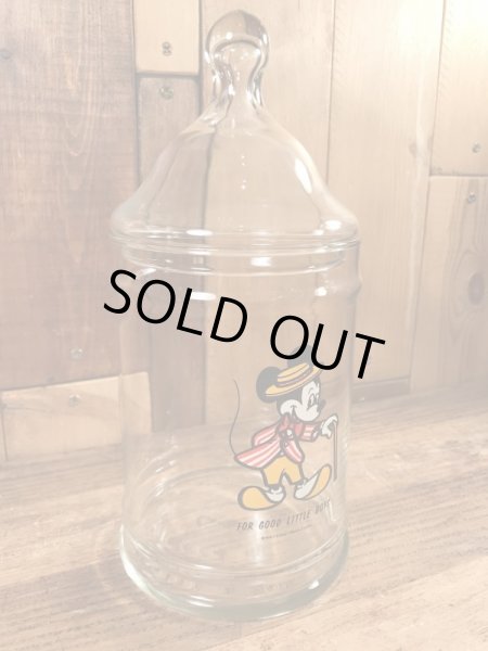 70年代頃のディズニーのミッキーマウスが描かれたビンテージのキャニスター