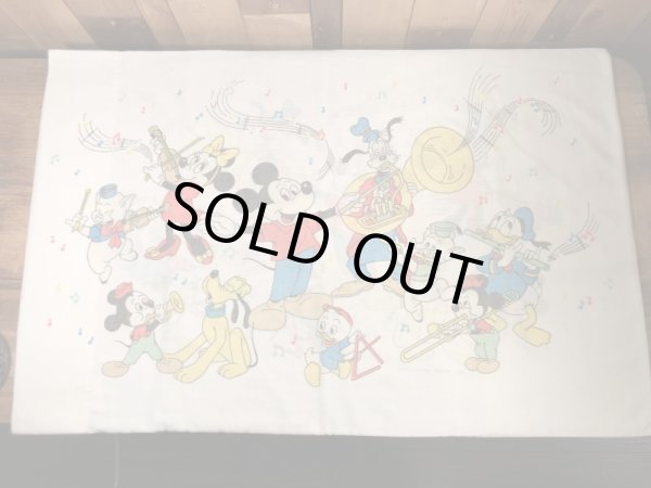 70’sのディズニーのミッキーマウスマーチのヴィンテージの枕カバー