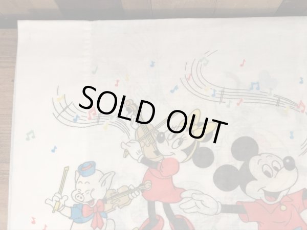 70’sのディズニーのミッキーマウスマーチのヴィンテージの枕カバー