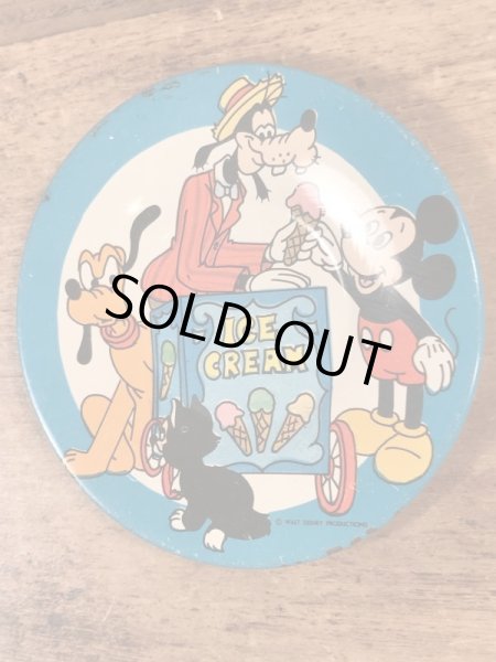 60〜70’sのディズニーキャラクターのヴィンテージのおままごとのソーサー