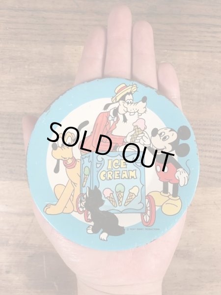 60〜70’sのグーフィーのアイスクリームショップが描かれたヴィンテージの小皿