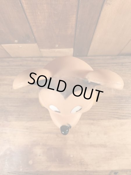 50年代頃のサンラバー社製のミッキーマウスのビンテージのスクイーズドール