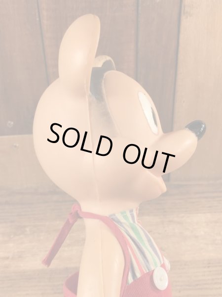 50年代頃のサンラバー社製のミッキーマウスのビンテージのスクイーズドール