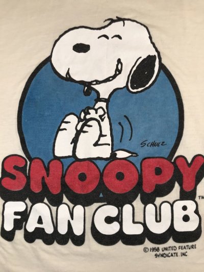 画像3: Peanuts Snoopy Fan Club T-Shirt　スヌーピーファンクラブ　ビンテージ　Tシャツ　USA　80年代