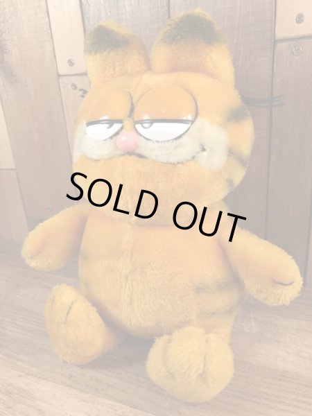 80’sのお座りしているガーフィールドのヴィンテージのプラッシュドール