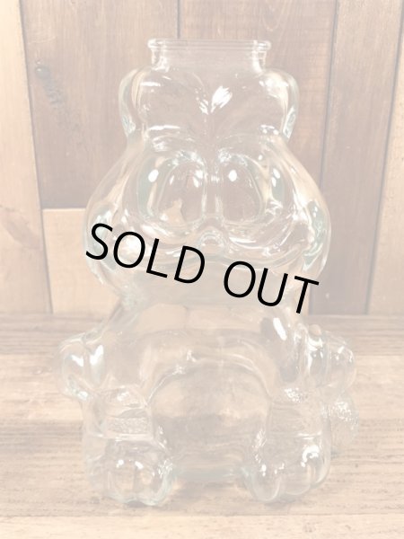 80年代頃のアンカーホッキング社製のガーフィールドのビンテージの貯金箱