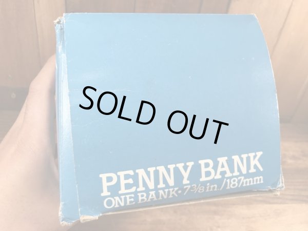 80年代頃のアンカーホッキング社製のガーフィールドのビンテージの貯金箱