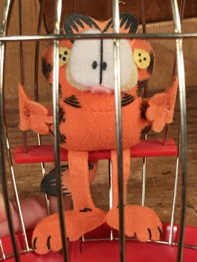 画像2: Paws Garfield “Cage” Roly Poly Toy　ガーフィールド　ビンテージ　おきあがりこぼし　80年代