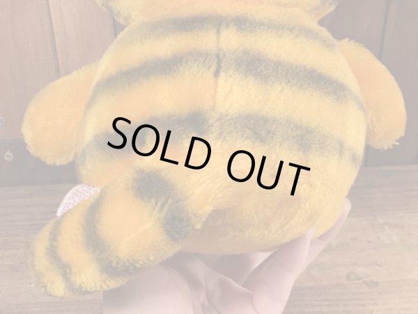 80’sのお座りしているガーフィールドのヴィンテージのプラッシュドール