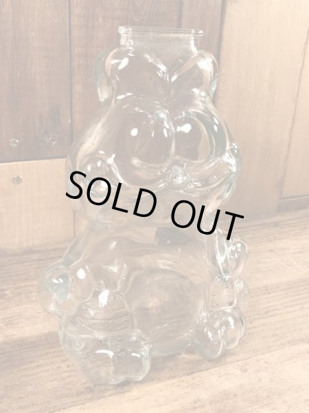 80年代頃のアンカーホッキング社製のガーフィールドのビンテージの貯金箱