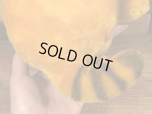 80’sのお座りしているガーフィールドのヴィンテージのプラッシュドール