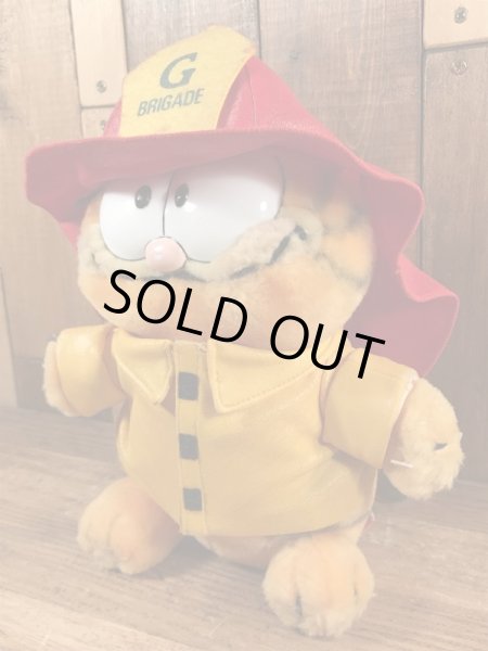 80’sの消防団のガーフィールドのヴィンテージのプラッシュドール