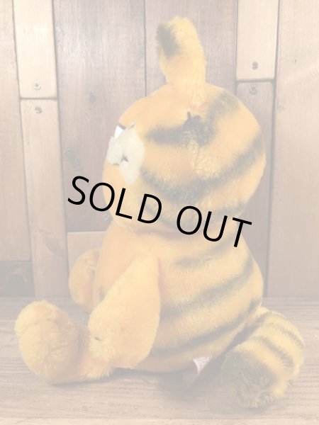 80’sのお座りしているガーフィールドのヴィンテージのプラッシュドール