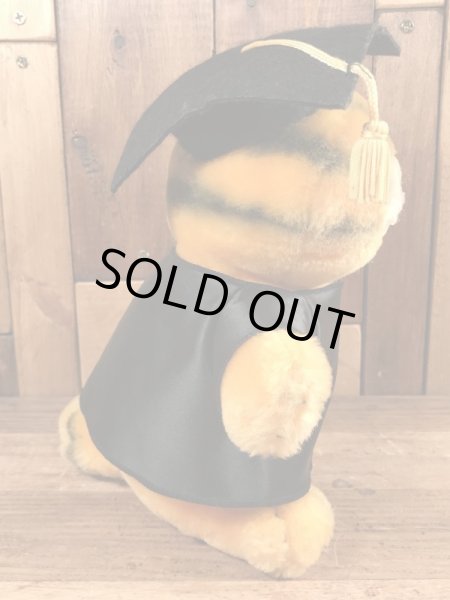 80年代頃の卒業のガーフィールドのビンテージのぬいぐるみ