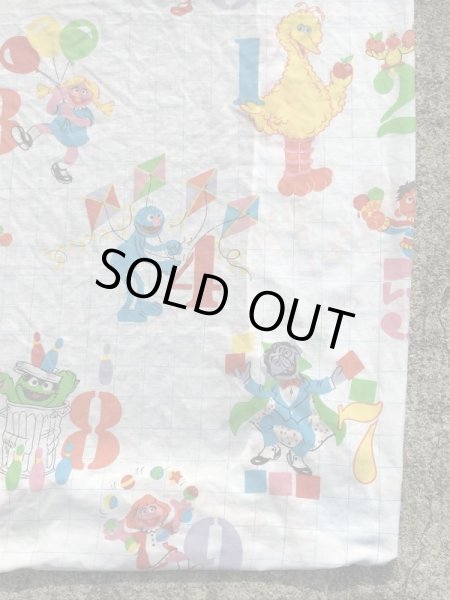 70〜80’sのセサミストリートのヴィンテージのベッドシーツ