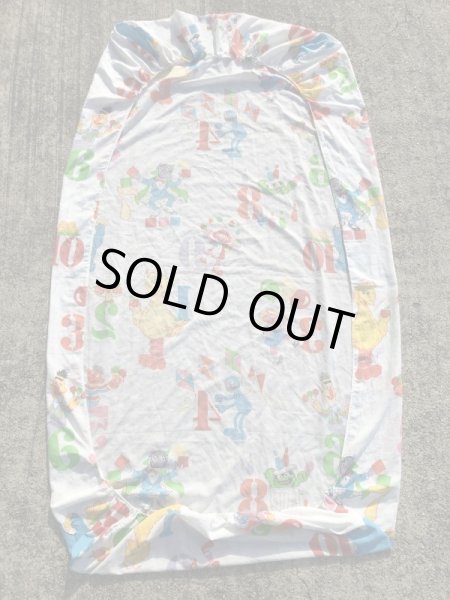 70〜80’sのセサミストリートのヴィンテージのベッドシーツ