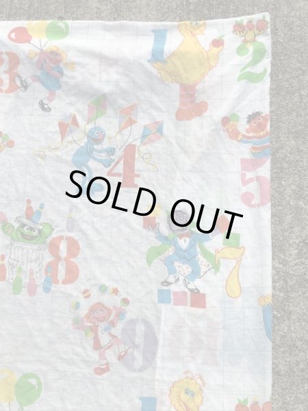 70〜80’sのセサミストリートのヴィンテージのベッドシーツ