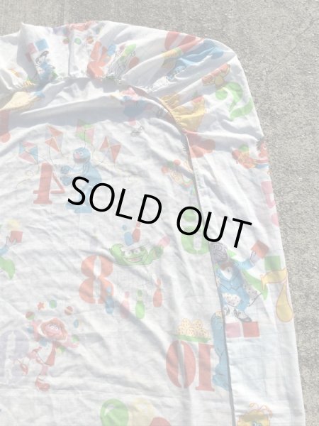 70〜80’sのセサミストリートのヴィンテージのベッドシーツ