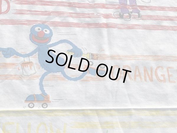 80’sのセサミストリートのヴィンテージのベッドシーツ