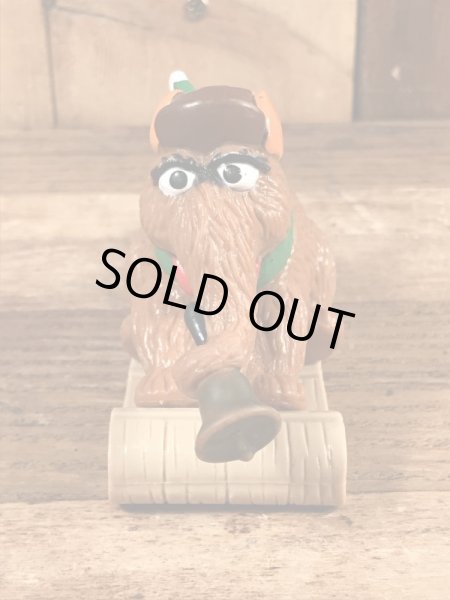 80’sのセサミストリートのスナッフィーのヴィンテージのPVCフィギュア