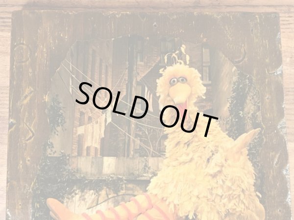 70年代頃のセサミストリートのビッグバードのビンテージの壁掛け