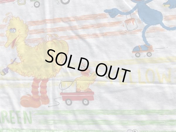 80年代頃のセサミストリートのビンテージのフラットシーツ