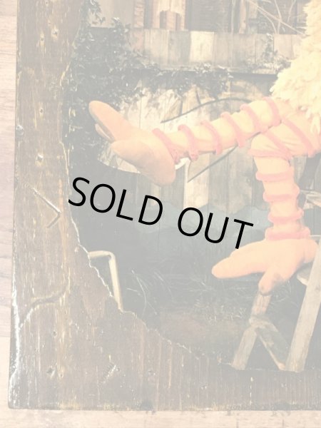 70年代頃のセサミストリートのビッグバードのビンテージの壁掛け