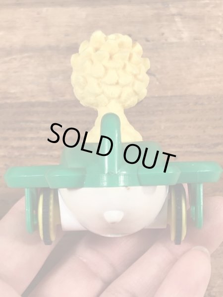 90’sのセサミストリートのビッグバードのヴィンテージの車のおもちゃ