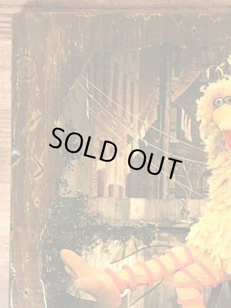 70年代頃のセサミストリートのビッグバードのビンテージの壁掛け