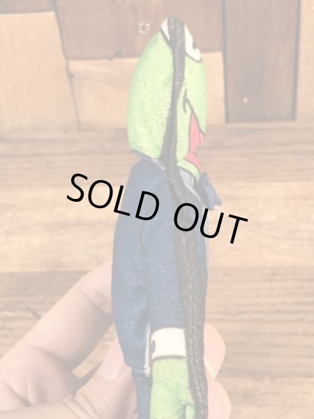 90年代頃のマペットショウのカーミットのビンテージのミニクロスドール