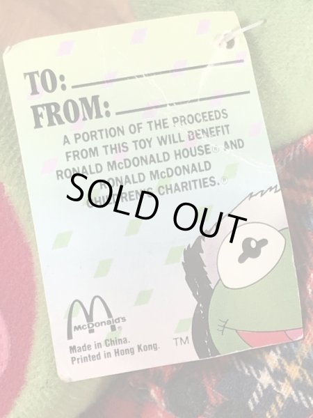 80’sのベイビーマペッツのカーミットのヴィンテージのプラッシュドール