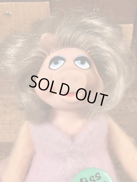 70年代頃のマペッツのミスピギーのビンテージのビーンバッグドール