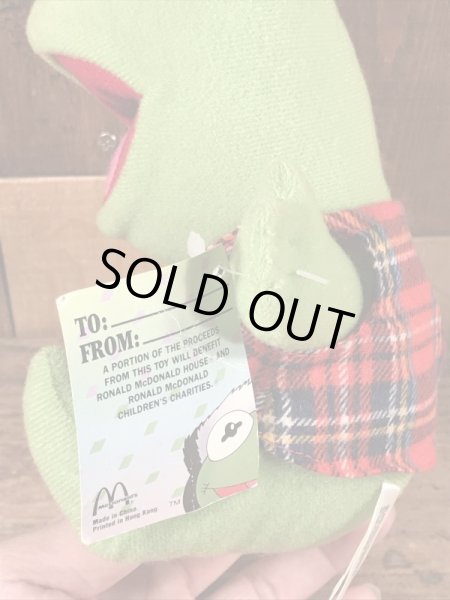 80’sのベイビーマペッツのカーミットのヴィンテージのプラッシュドール