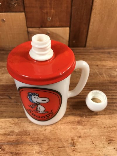 画像1: Avon Peanuts Snoopy “Flying Ace” Liquid Soap Mug　スヌーピー　ビンテージ　リキッドソープマグ　フライングエース　70年代