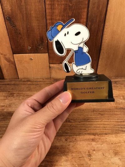 画像2: Aviva Peanuts Snoopy “World's Greatest Golfer” Trophy　スヌーピー　ビンテージ　トロフィー　70〜80年代