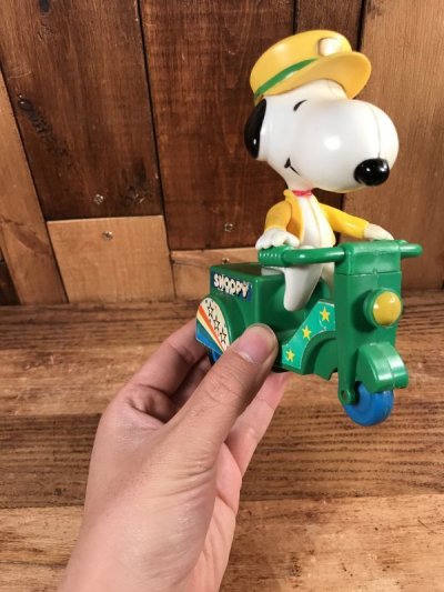 画像3: Aviva Peanuts Snoopy Friction Wheelie Toy　スヌーピー　ビンテージ　スクータートイ　80年代